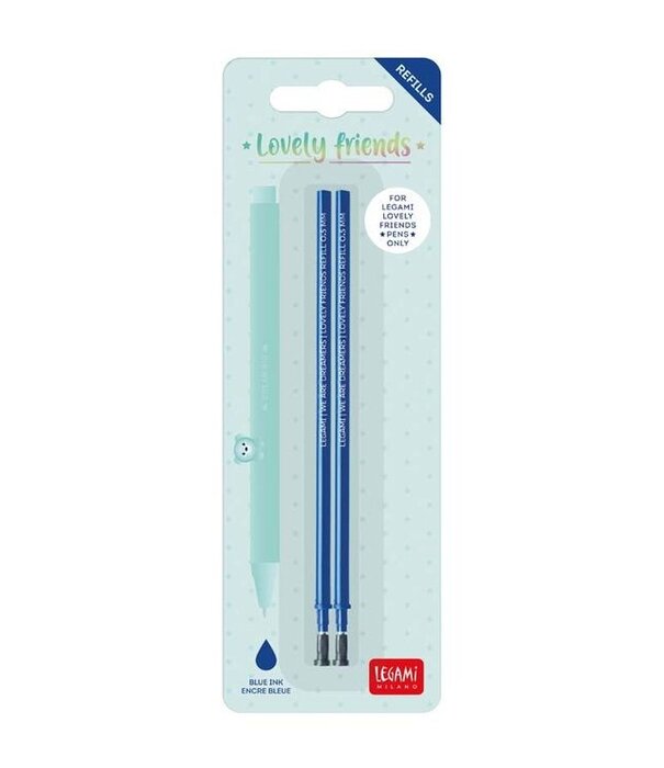 Legami lovely friends pen navulling - blauw