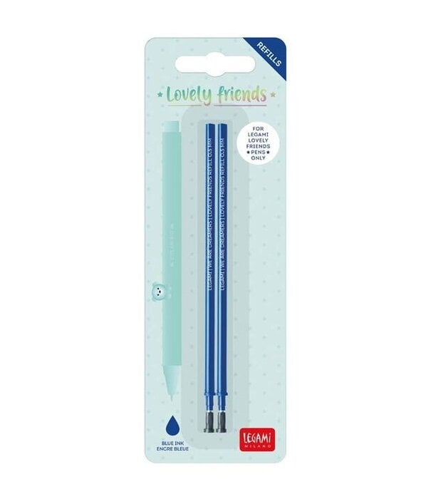 Legami lovely friends pen refill - blue