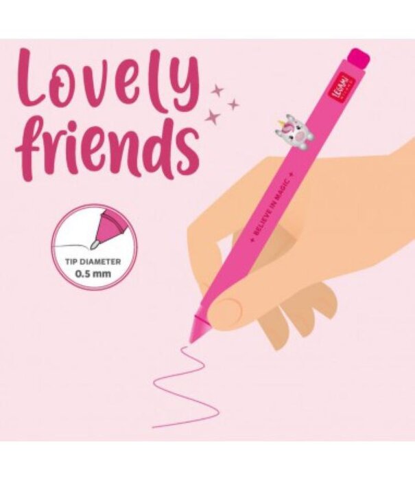 Legami gel pen lovely friends - eenhoorn