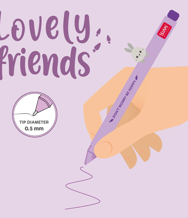 Legami gel pen lovely friends - bunny