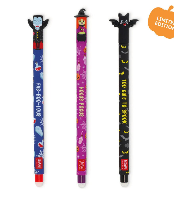 Legami erasable pen set - halloween - the boo crew kit