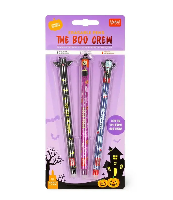 Legami erasable pen set - halloween - the boo crew kit