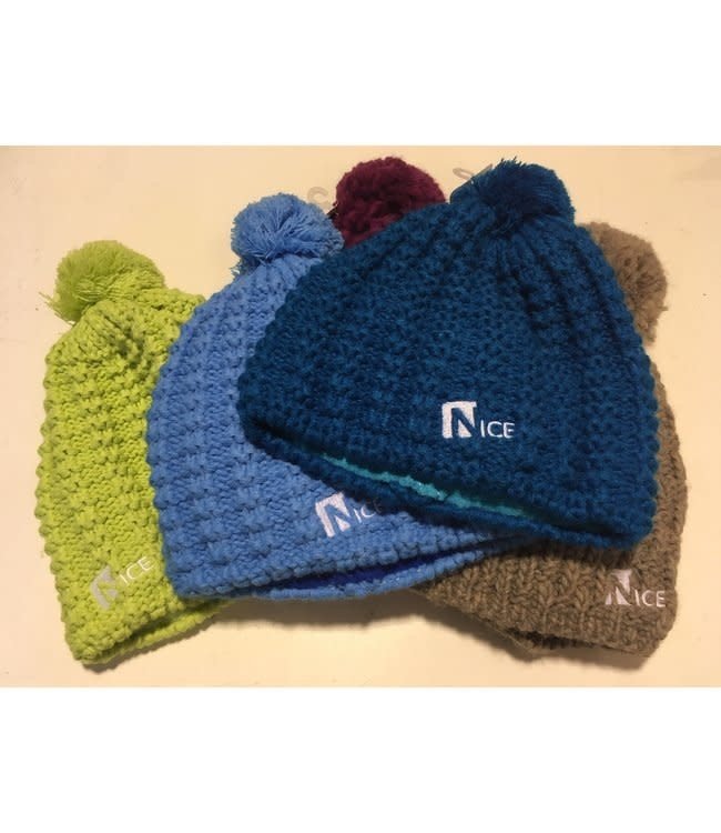 Nice Nice Gebreide Muts met Pluim