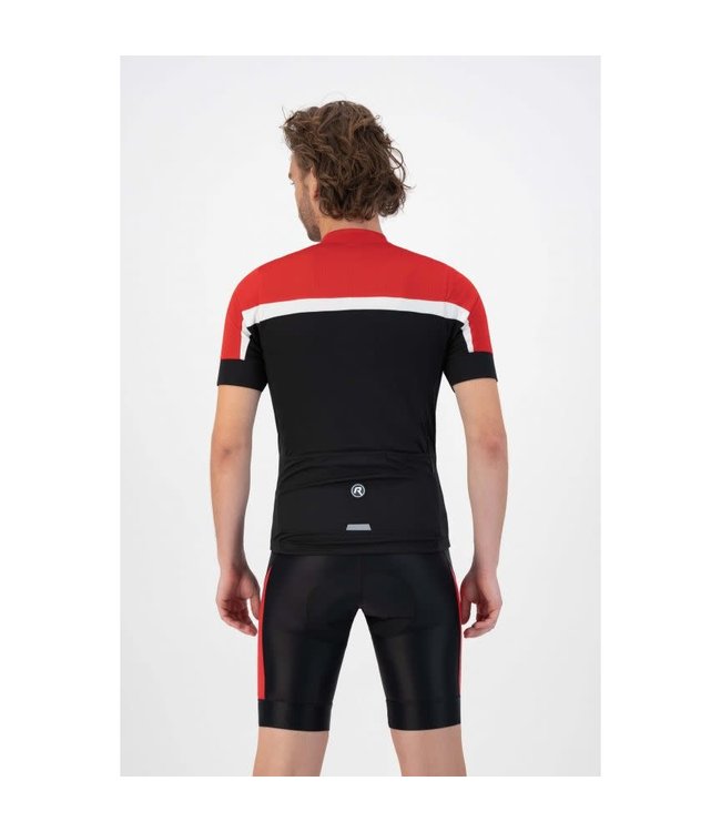 Rogelli Rogelli Course KM Wielershirt Zwart/Rood/Wit