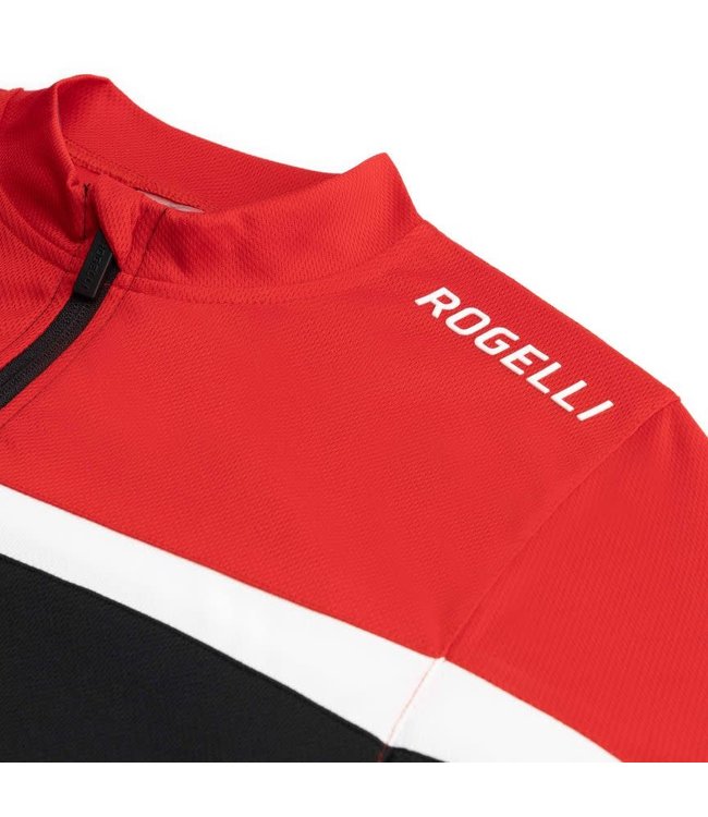 Rogelli Rogelli Course KM Wielershirt Zwart/Rood/Wit