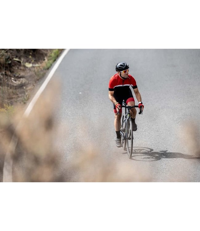 Rogelli Rogelli Course KM Wielershirt Zwart/Rood/Wit