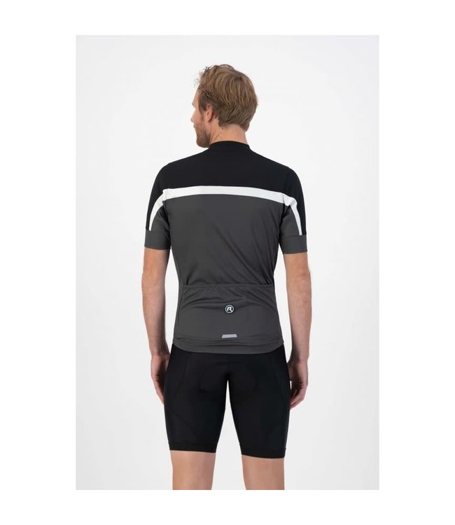 Rogelli Rogelli Course KM Wielershirt Zwart/Grijs/Wit