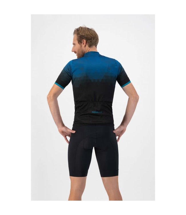 Rogelli Rogelli Sphere KM Wielershirt Zwart/Blauw
