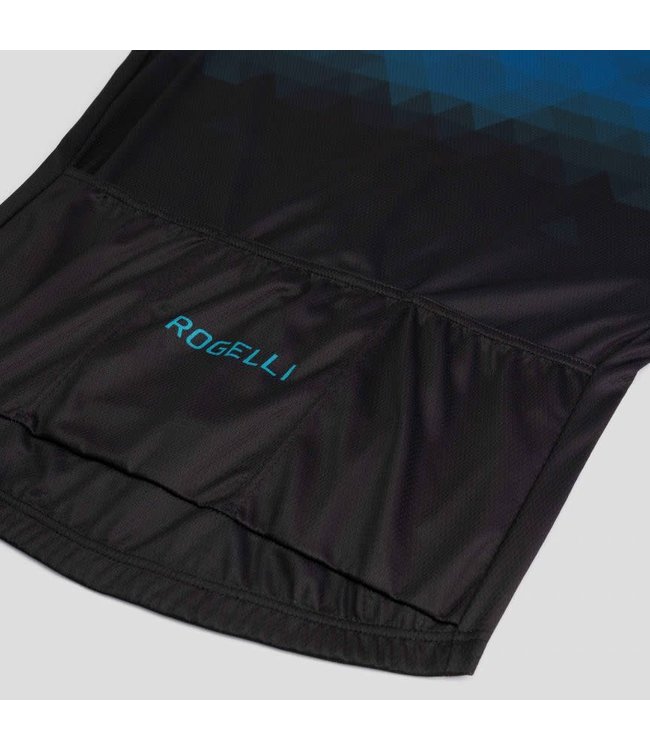 Rogelli Rogelli Sphere KM Wielershirt Zwart/Blauw