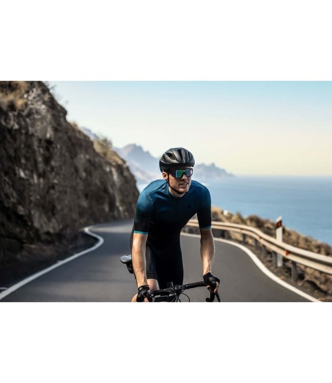 Rogelli Rogelli Sphere KM Wielershirt Zwart/Blauw