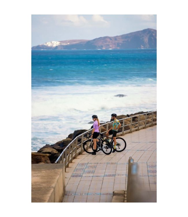 Rogelli Rogelli Hawaii KM Wielershirt Mint/Oranje