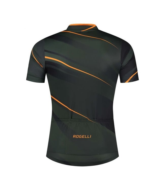Rogelli Rogelli Buzz KM Wielershirt Groen/Oranje