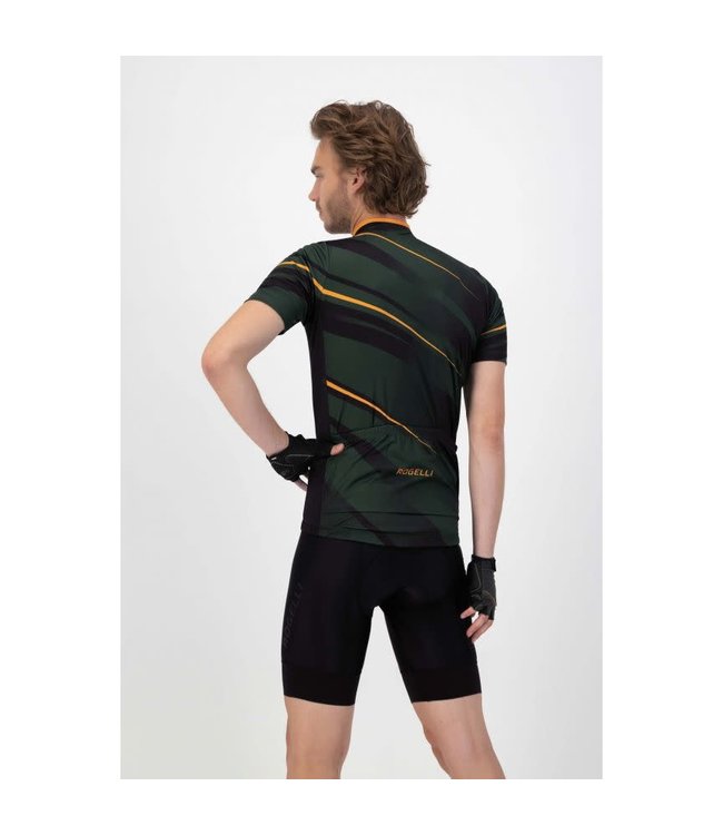 Rogelli Rogelli Buzz KM Wielershirt Groen/Oranje