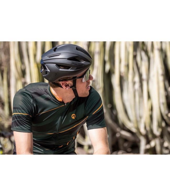 Rogelli Rogelli Buzz KM Wielershirt Groen/Oranje