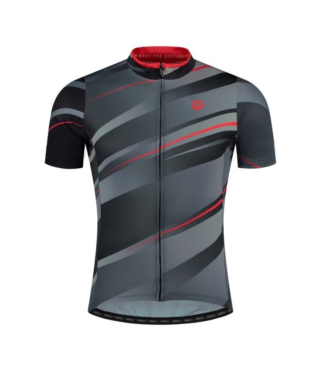 Rogelli Rogelli Buzz KM Wielershirt Grijs/Rood