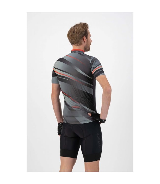 Rogelli Rogelli Buzz KM Wielershirt Grijs/Rood