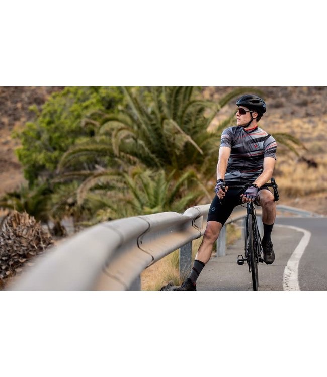 Rogelli Rogelli Buzz KM Wielershirt Grijs/Rood