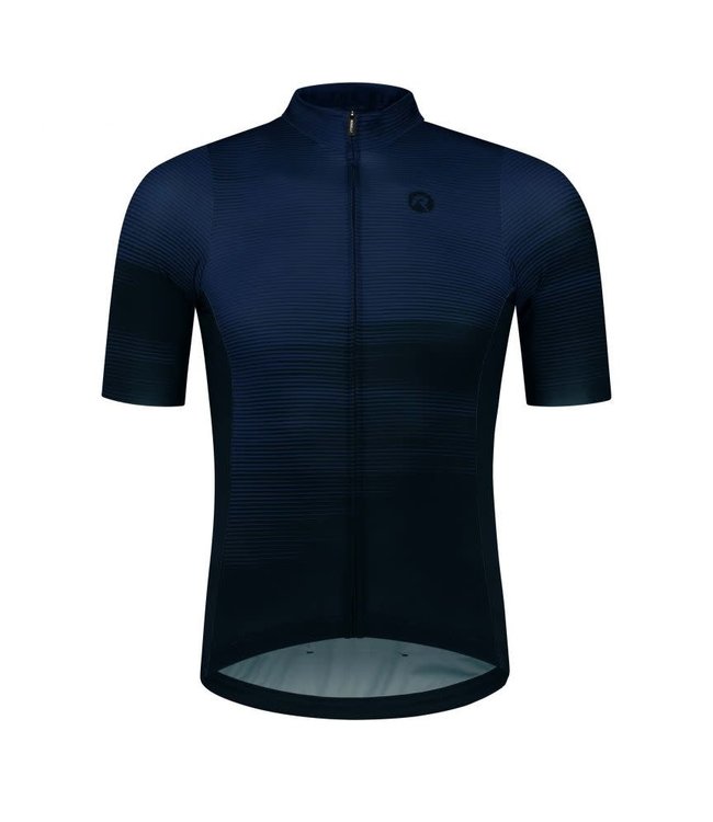 Rogelli Rogelli Glitch KM Wielershirt Zwart/Blauw