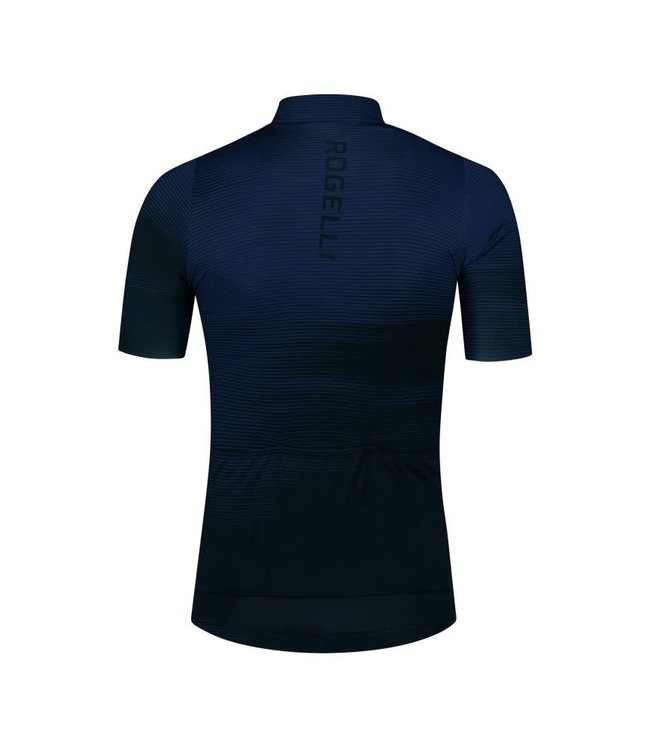 Rogelli Rogelli Glitch KM Wielershirt Zwart/Blauw
