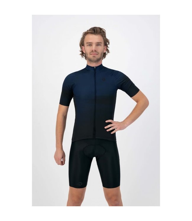 Rogelli Rogelli Glitch KM Wielershirt Zwart/Blauw