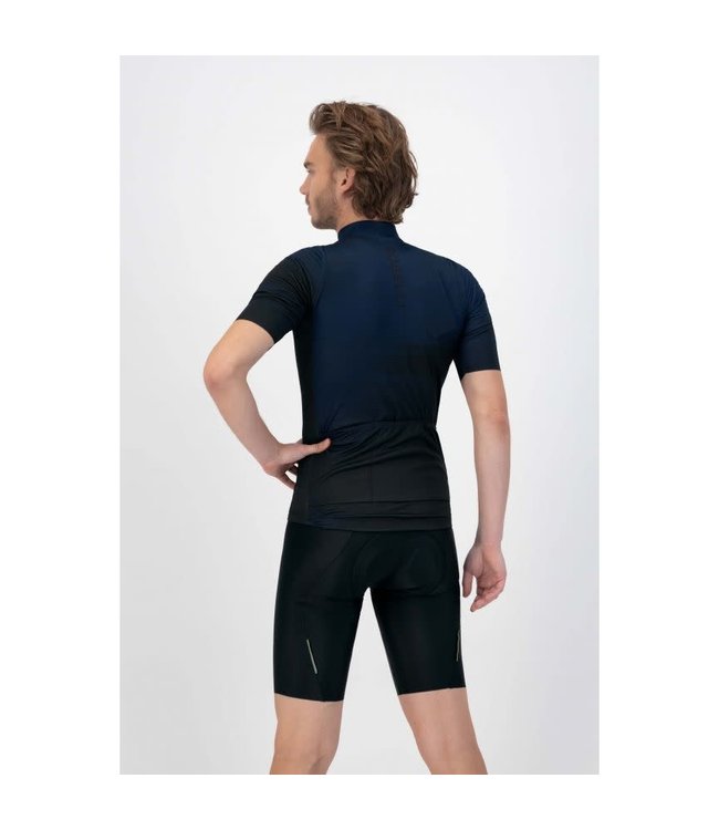 Rogelli Rogelli Glitch KM Wielershirt Zwart/Blauw