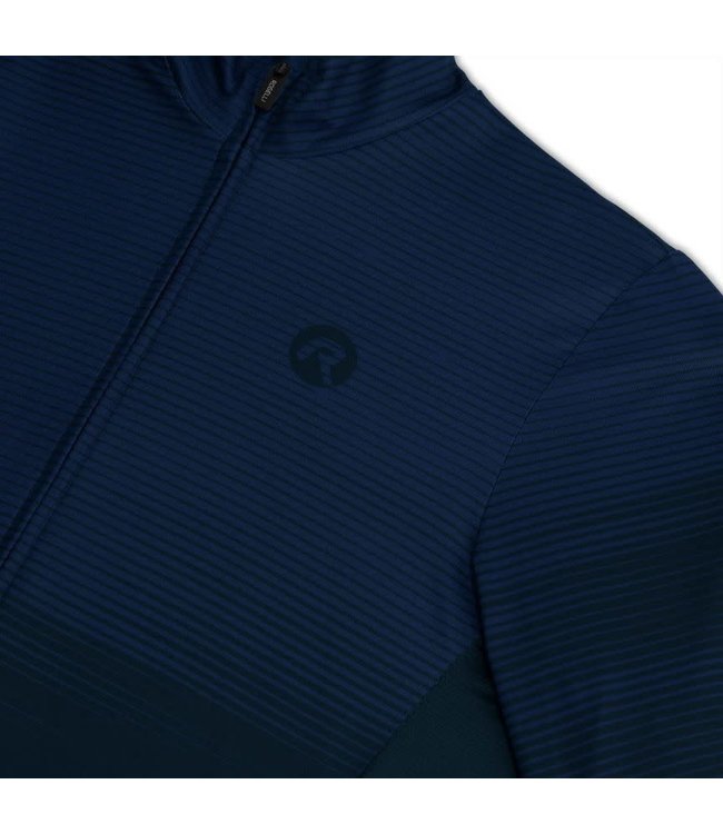 Rogelli Rogelli Glitch KM Wielershirt Zwart/Blauw