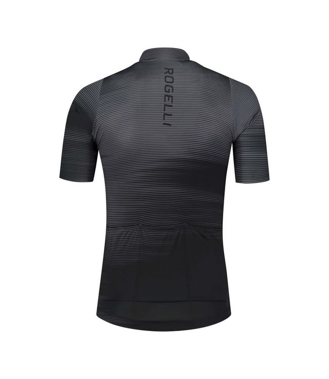 Rogelli Rogelli Glitch KM Wielershirt Zwart/Grijs