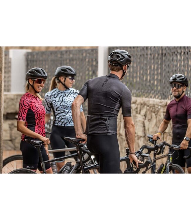 Rogelli Rogelli Glitch KM Wielershirt Zwart/Grijs