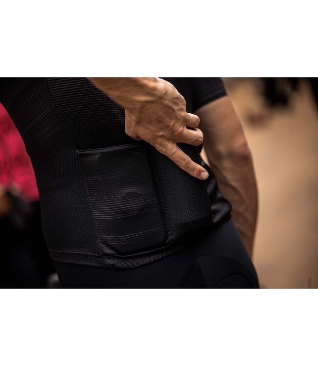 Rogelli Rogelli Glitch KM Wielershirt Zwart/Grijs