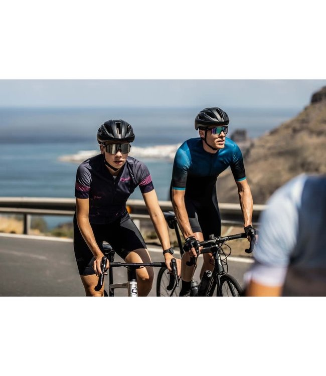 Rogelli Rogelli Marble Ladies KM Wielershirt Blauw/Roze