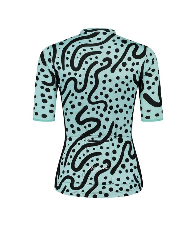 Rogelli Rogelli Abstract Ladies KM Wielershirt Turquoise/Zwart