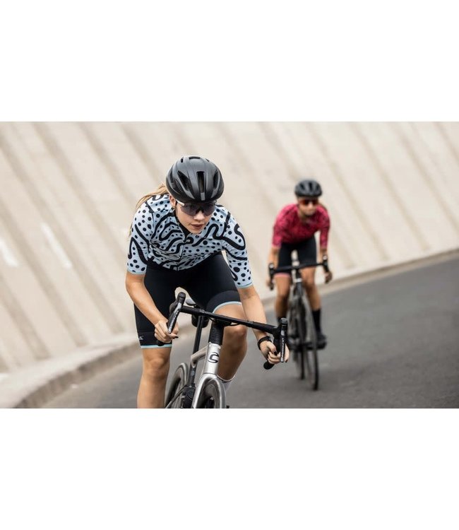 Rogelli Rogelli Abstract Ladies KM Wielershirt Turquoise/Zwart