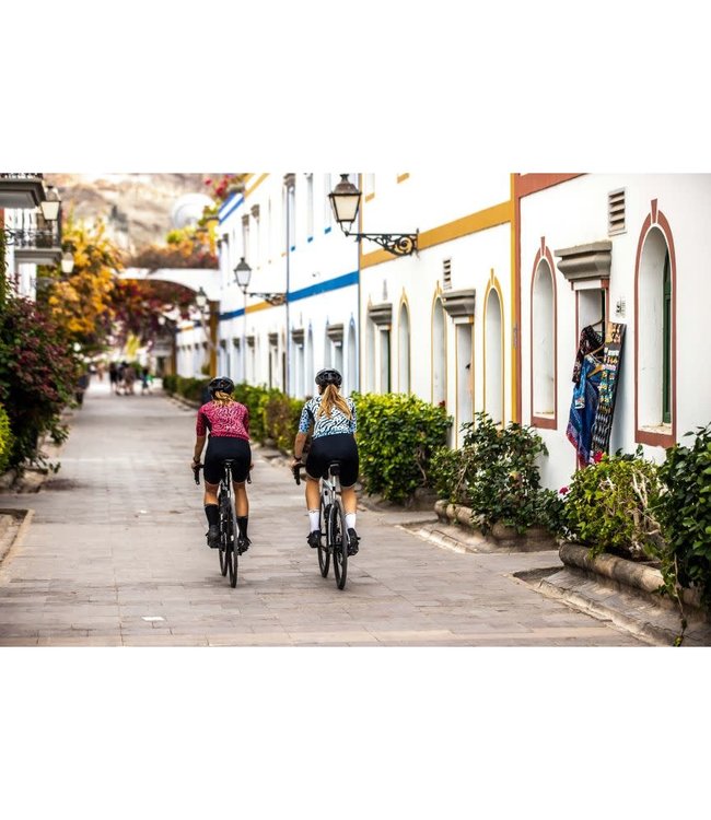 Rogelli Rogelli Abstract Ladies KM Wielershirt Turquoise/Zwart