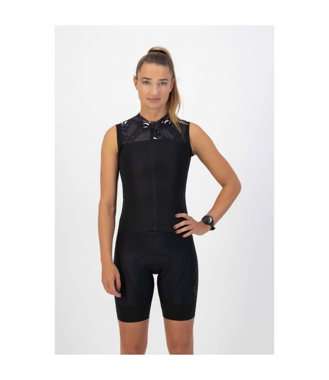 Rogelli Rogelli Harmony Ladies ZM Wielershirt Zwart/Wit