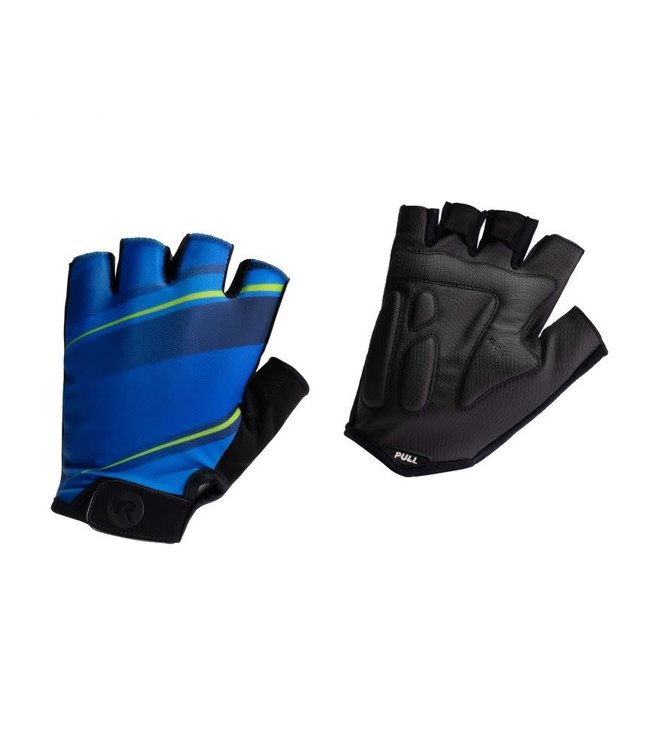 Rogelli Rogelli Buzz Wielerhandschoen Blauw/Fluor-geel