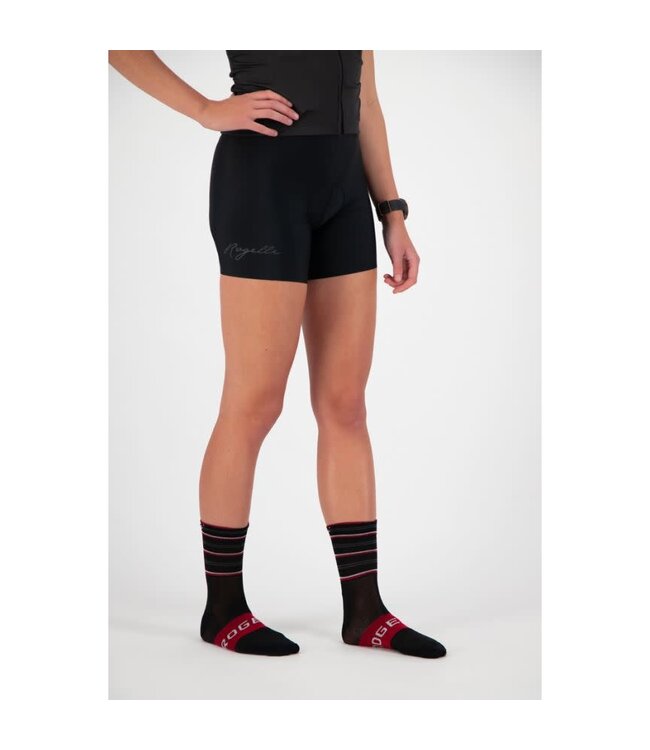 Rogelli Rogelli Stripe Ladies Wielersok Zwart/Rood