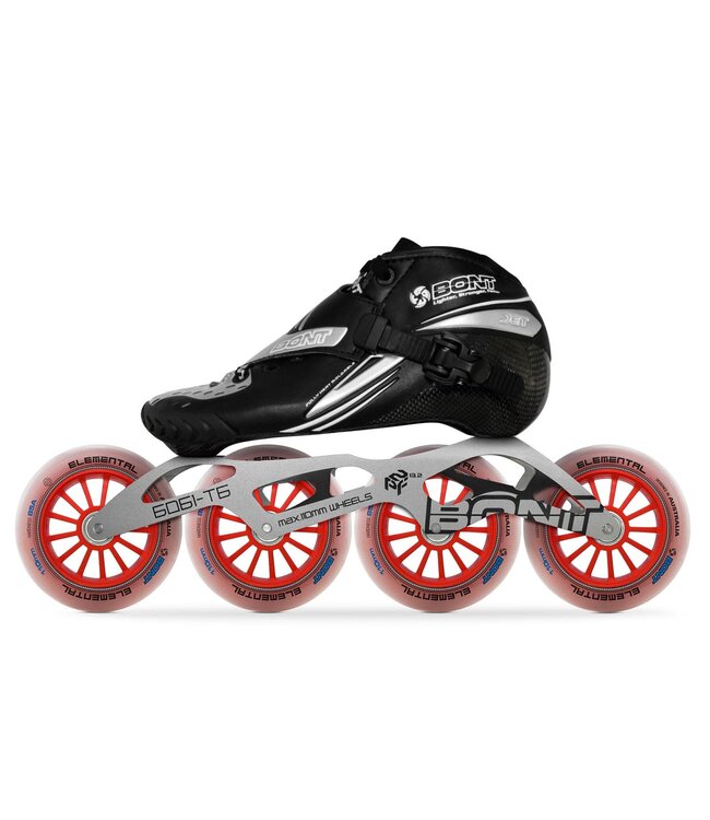 Bont Bont Jet Black 4 Wiel Skeelerset