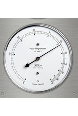 Fischer 010  Hygrometer  thermometer, barometer, in roestvrij stalen uitvoering