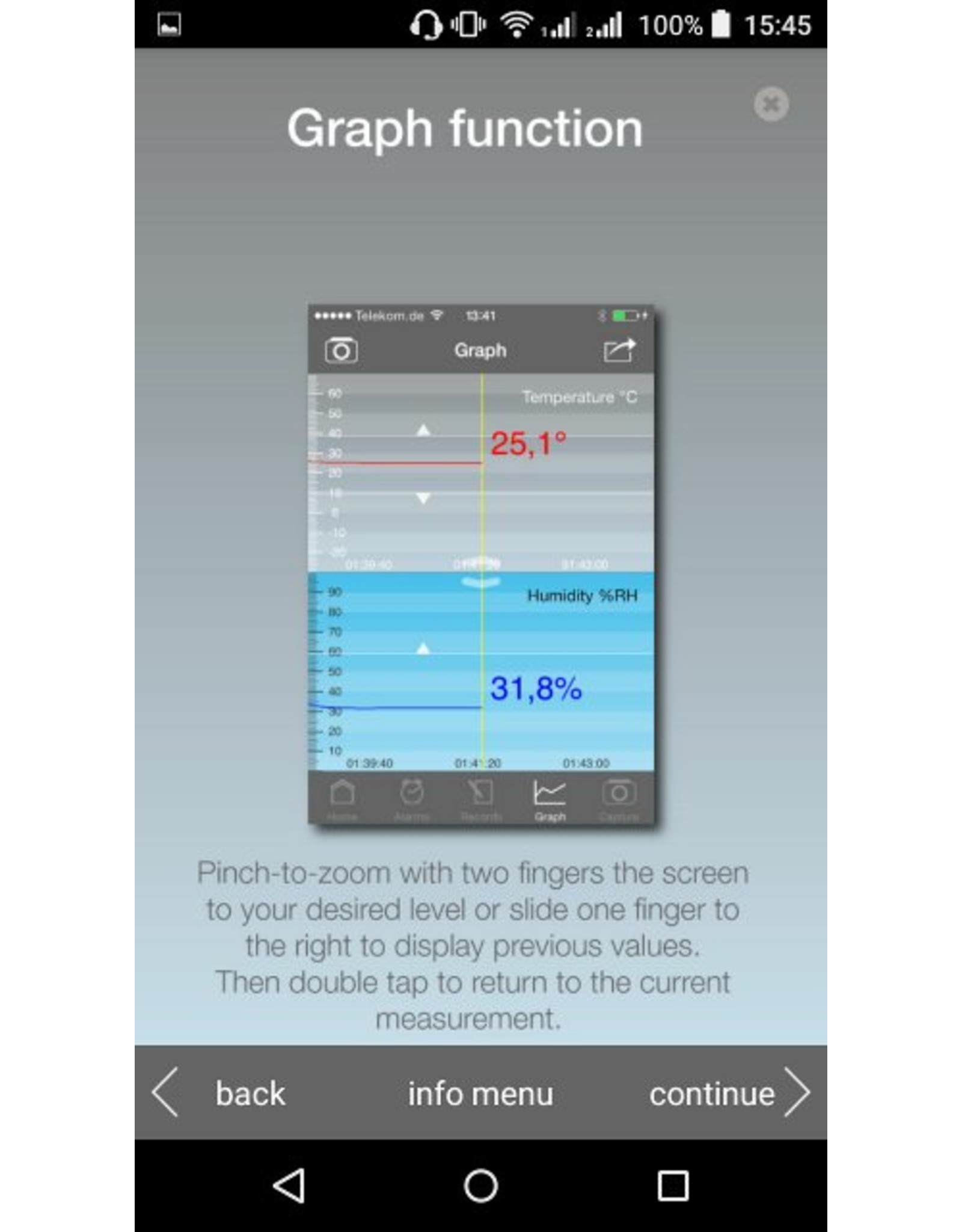 TFA 001 Hygrometer en thermometer voor smartphones - met app - ZWART