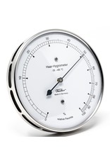 Fischer 005 Hygrometer mensenhaar,  Ø 10 cm, stijlvol, roestvrij stalen frame