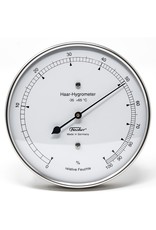 Fischer 005 Hygrometer mensenhaar,  Ø 10 cm, stijlvol, roestvrij stalen frame