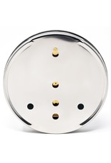 Fischer 005 Hygrometer mensenhaar,  Ø 10 cm, stijlvol, roestvrij stalen frame