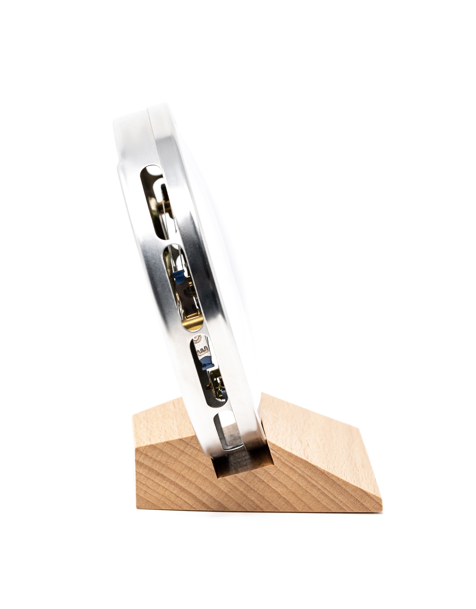 Fischer 002 Hygrometer en thermometer, met comfort-zone, mooi houten voetstuk