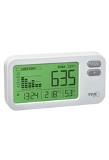 TFA 040 CO2-, thermo- en hygrometer met 24 uur-grafiek