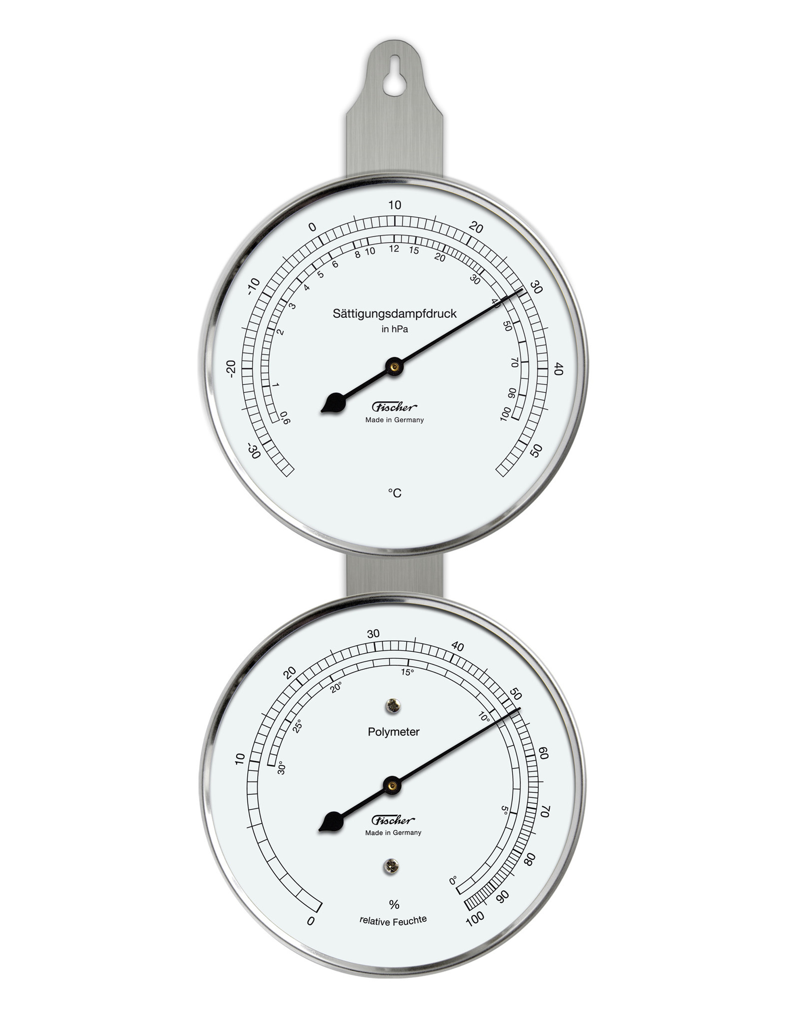 Fischer 009 Polymeter met hygrometer en thermometer, dauwpunt, dampdruk, etc!