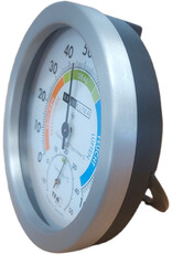 TFA 016 Hygrometer met thermometer, gekleurde comfort-zones, kan ook staan