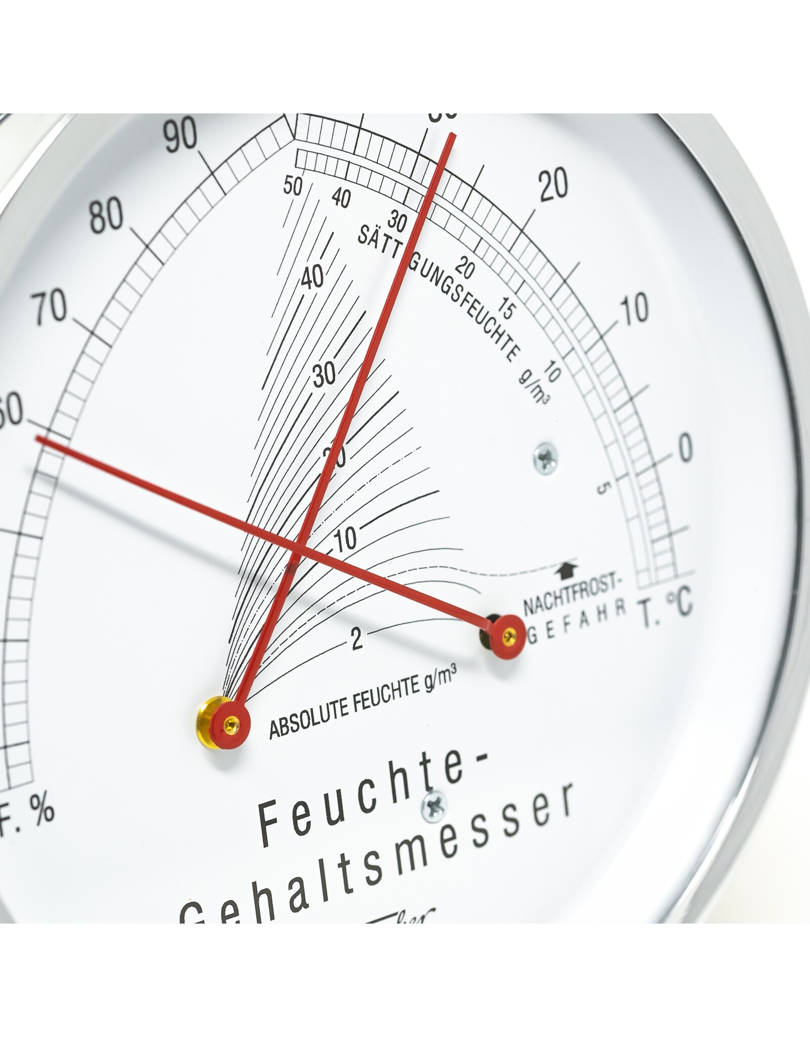 Lufft - Fischer 003 Hygrometer en thermometer, geeft condensatiepunt aan, stijlvol