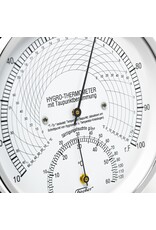 Lufft - Fischer 009 Hygrometer en thermometer, dauwpunt, messing verchroomd