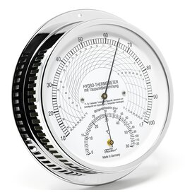 Lufft - Fischer 009 Hygro- en thermometer, dauwpunt, messing verchroomd