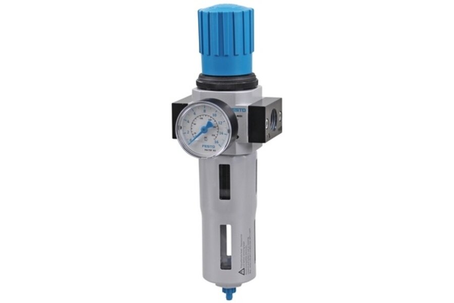 Festo filter-reduceerventiel G1/4" 0-12 bar (mini) | LFR-1/4-D-MINI